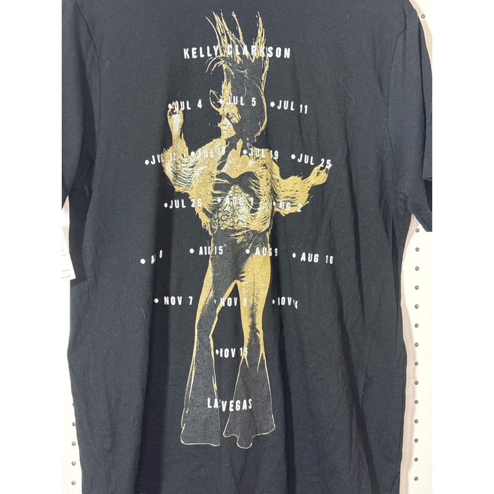 Kelly Clarkson KC Studio Sessions Las Vegas Tour T-Shirt Black Mens Large L